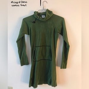 Melanzana Women’s Small Green Micro Grid Dress